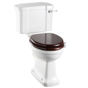 Burlington Regal Slimline Close Coupled Traditional Toilet - Ceramic Lever Flush