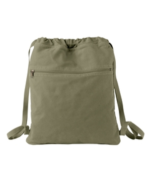 Authentic Pigment 1901 14oz. Pigment-Dyed Canvas Cinch Sack