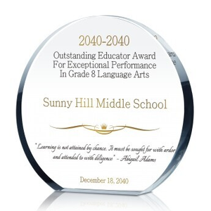 Circle Educator Award Plaque