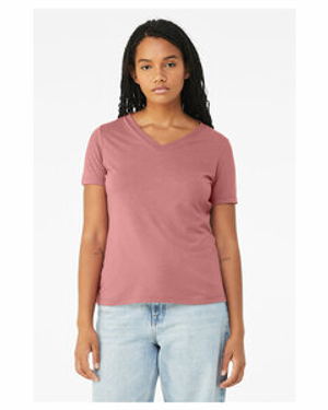 Bella + Canvas 6405 Ladies' Relaxed Jersey V-Neck T-Shirt