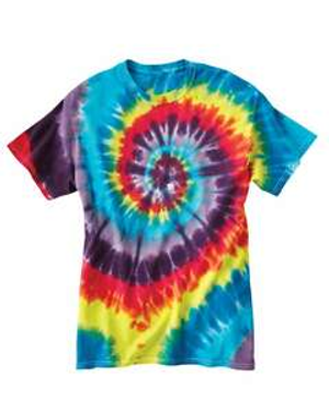 Dyenomite 200MS Multi-Color Spiral Tie-Dyed T-Shirt