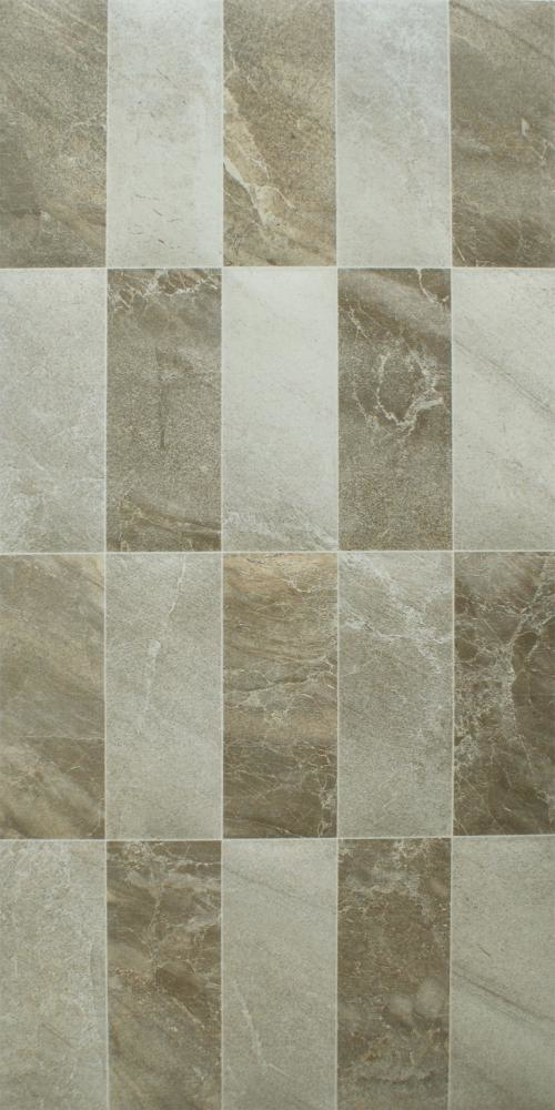 Grey Mix Gloss Mosaic Marble Effect Tiles