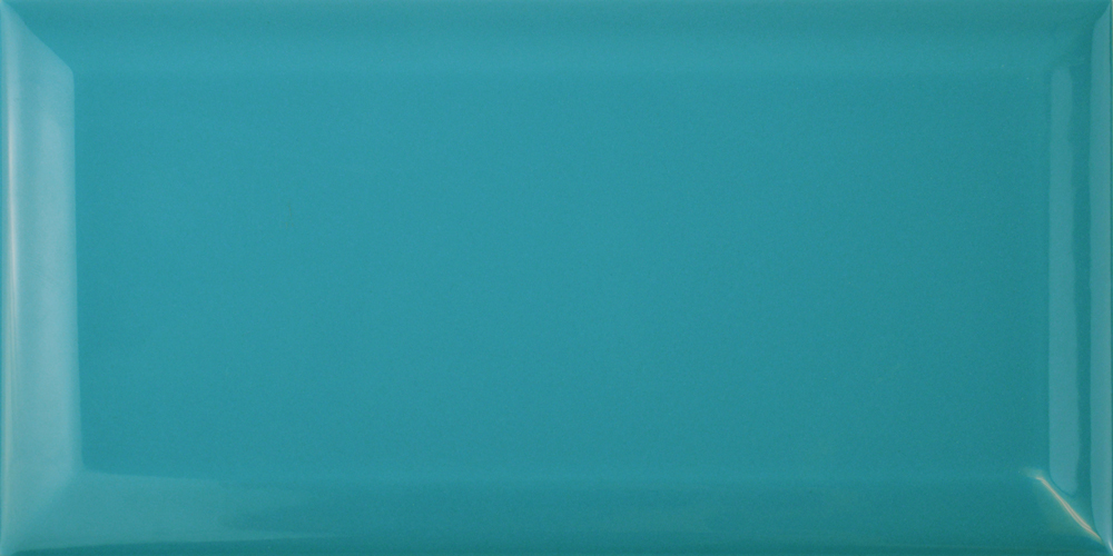 Bevelled Brick Teal Gloss Tiles