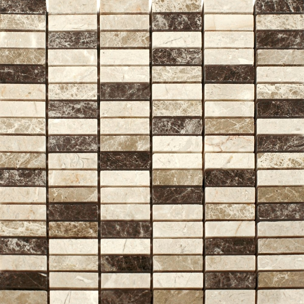 Emperador Mix Brick Tiles