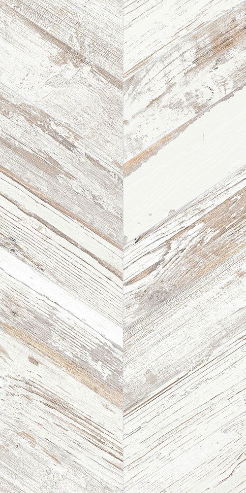 White Wash Chevron Wood Tiles