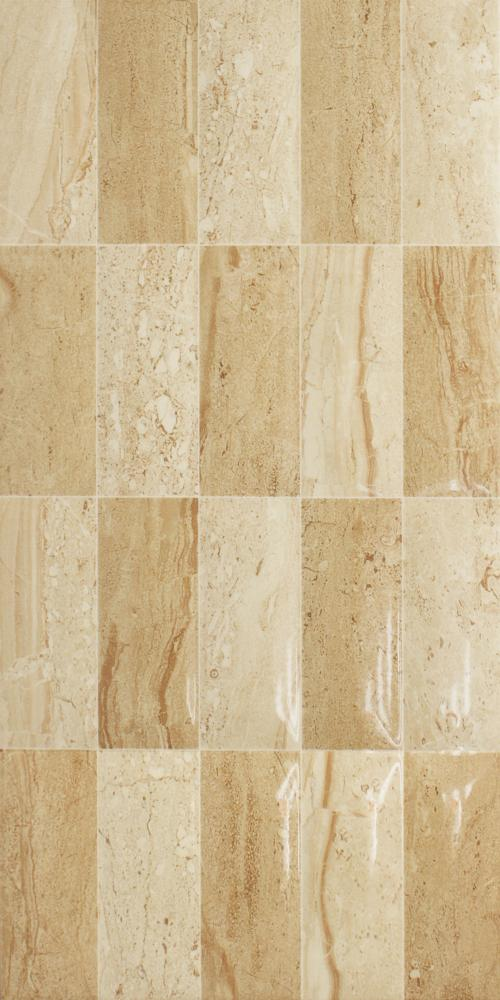Cream Gloss Mix Mosaic Marble Effect Tiles