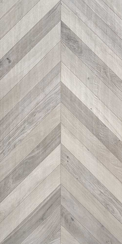 Cerused Mix Wood Effect Chevron Tiles