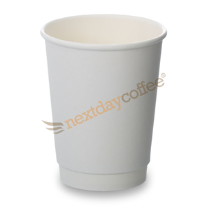 8oz Double Wall Cups - Matt White (250)