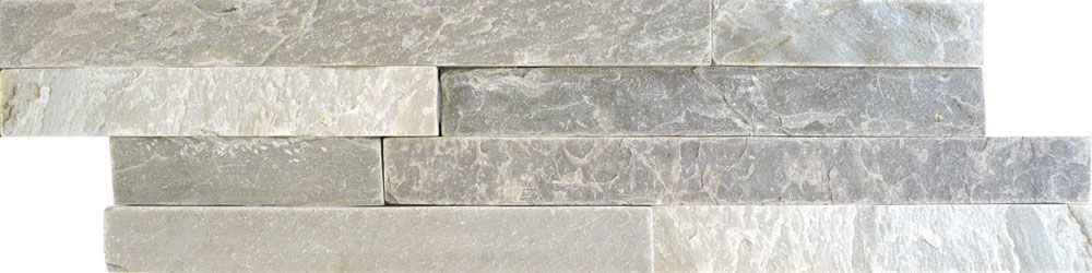 Ledgestone Thin White Grey Split Face Tiles
