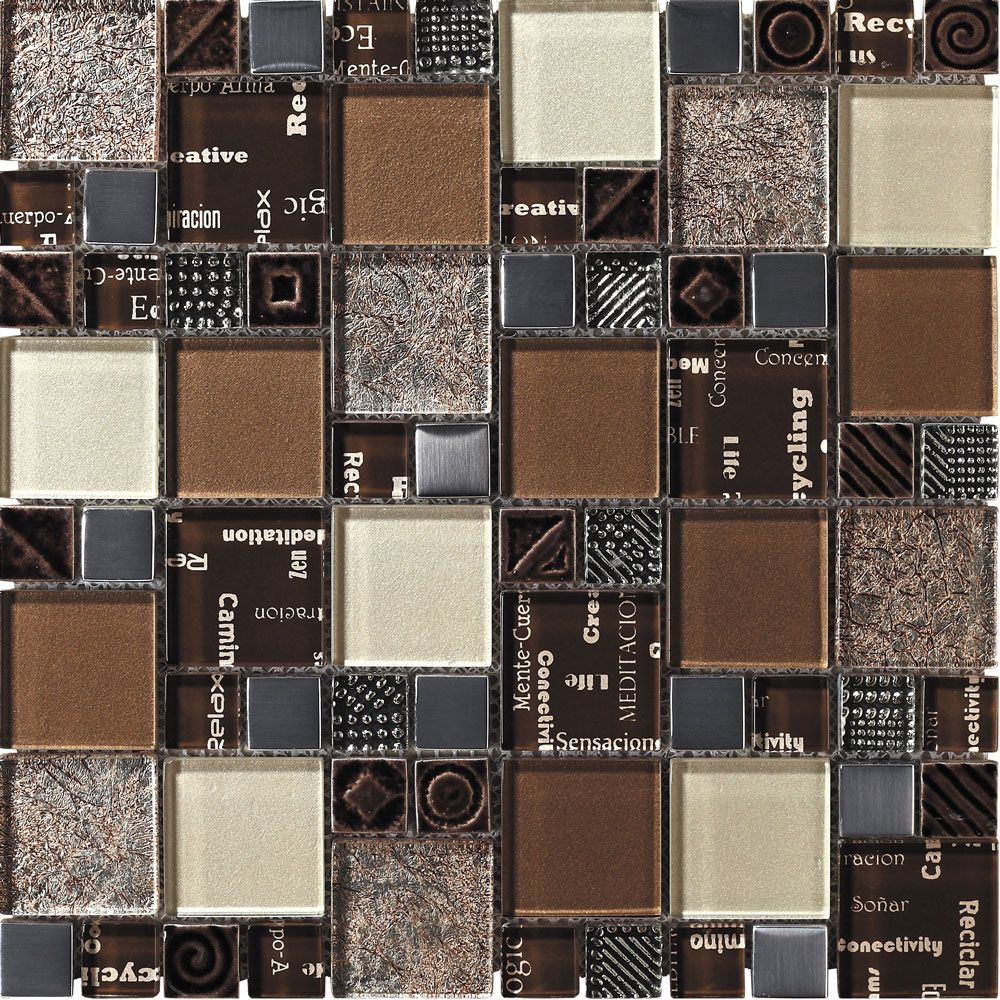 Chocolate Truffle Brown Mosaic Tiles