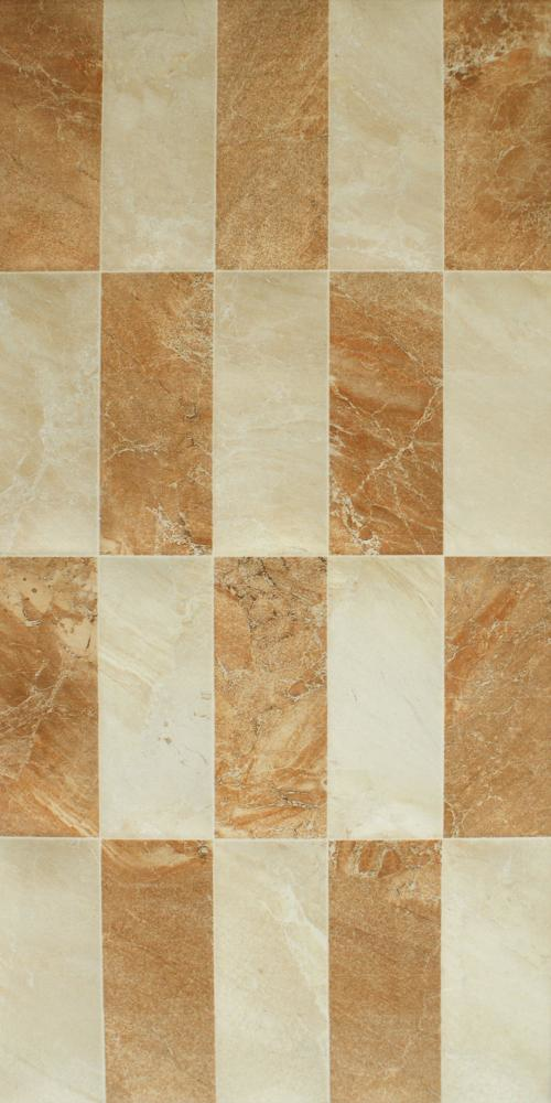 Tan Mix Gloss Mosaic Marble Effect Tiles