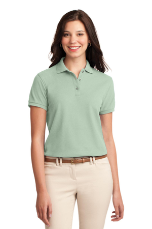 Port Authority Embroidered Women's Silk Touch Pique Polo