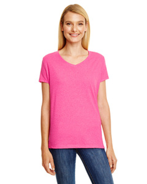 Hanes 42VT Ladies' Perfect-T Triblend V-Neck T-shirt