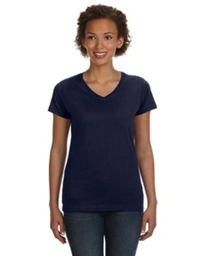 LAT 3507 Ladies' V-Neck Fine Jersey T-Shirt