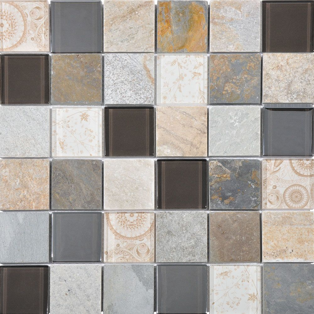 Niseko Beige Mix Mosaic Tiles
