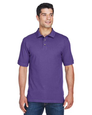 Harriton M200 Men's 6 oz. Ringspun Cotton Piqué Short-Sleeve Polo