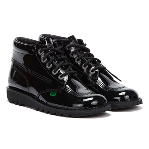 Kickers Kick Hi Women's Black Patent Boots