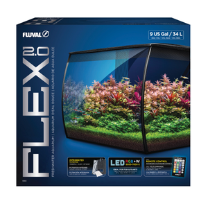 Fluval Flex 2.0 Aquarium in Black 34 Litre