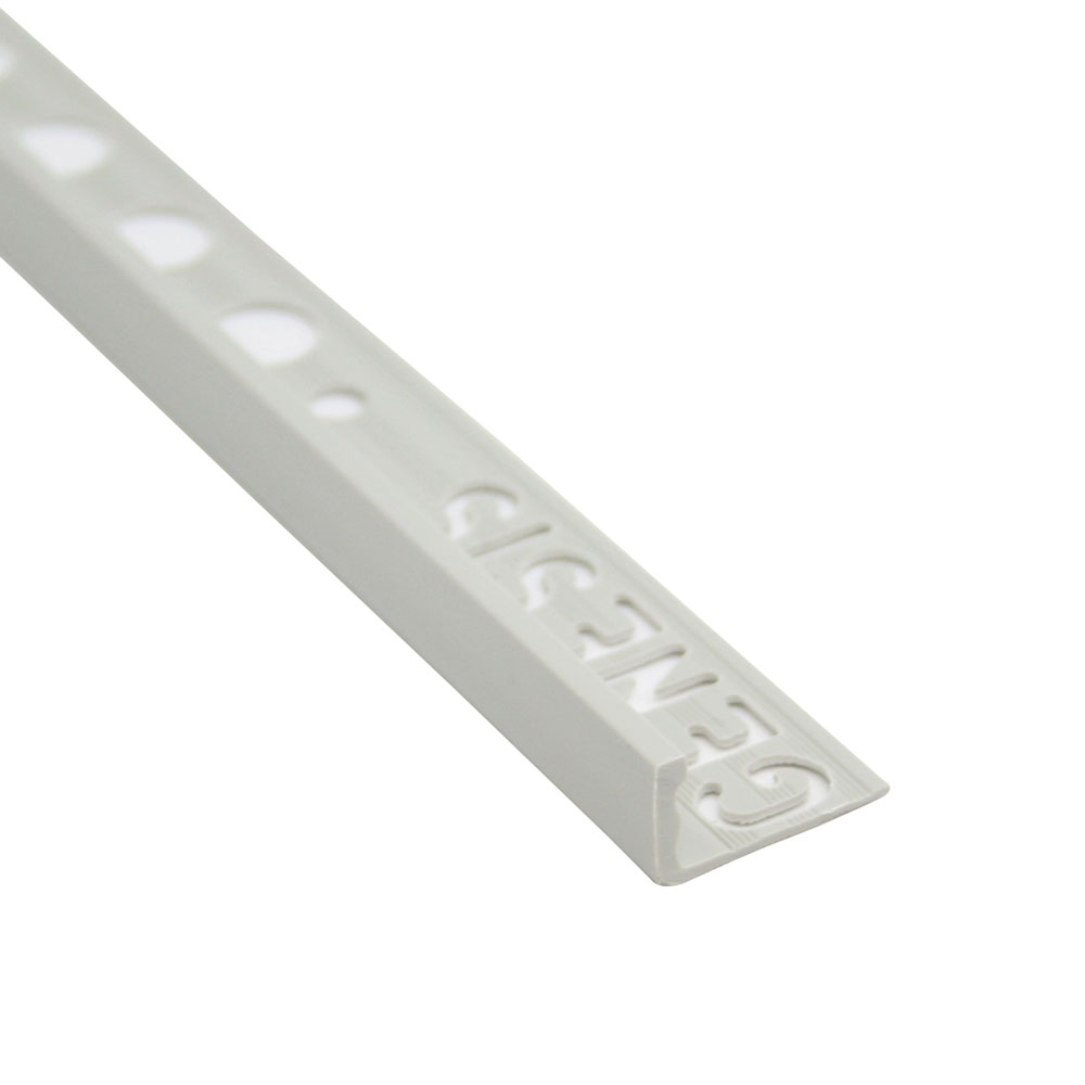 Grey 10mm Straight Edge PVC Tile Trim