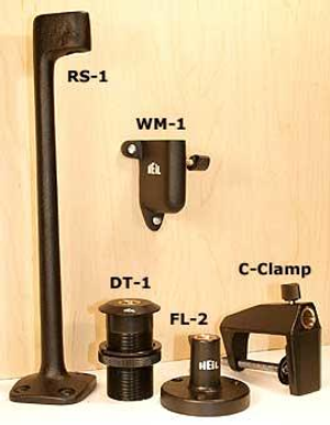 Heil wm-1 heil wall mount with brass inserts for pl-2t or sb-2