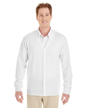 Harriton M425 Men's Pilbloc™ V-Neck Button Cardigan Sweater