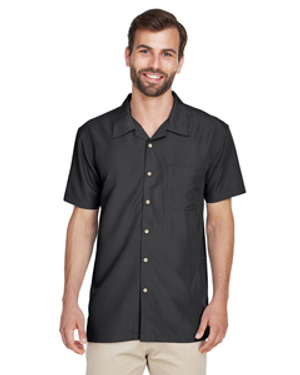 Harriton M560 Men's Barbados Textured Camp Shirt