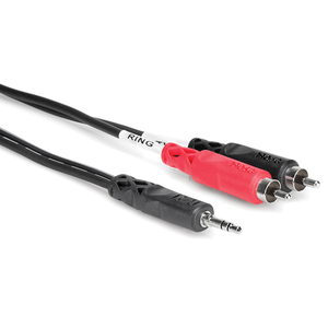 Hosa CMR-206 3.5mm TRS to Dual RCA Stereo Breakout Cable (6ft)