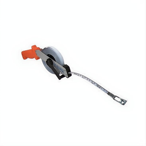 30m/100ft Tape Measure White Enamelled Steel - Aluminium Frame