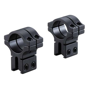 2 Piece Double Strap High 25mm Mount - Matte Black