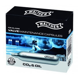 Walther CO2 Valve Maintenance Capsules (12g) - Pack of 5