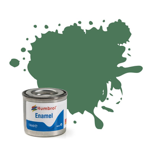 HUMBROL 101 Mid Green Matt Enamel 14ml Model Kit Paint