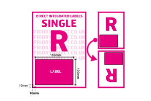 Royal Mail 2D Barcode Labels - Single Style R - 1,000 Sheets