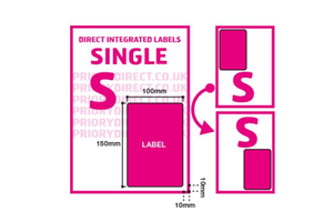Royal Mail 2D Barcode Labels - Single Style S - 1,000 Sheets