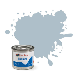 HUMBROL 127 Us Ghost Grey Satin Enamel 14ml Model Kit Paint