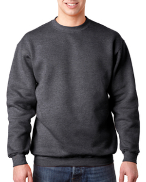 Bayside BA1102 Adult 9.5 oz., 80/20 Heavyweight Crewneck Sweatshirt