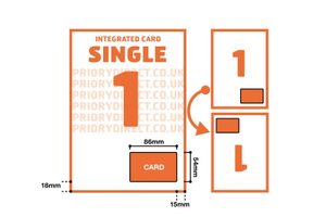 A4 Sheet with Single Integrated Card - 250 Sheets