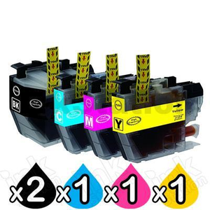 5 Pack Compatible Brother LC-3319XL Ink Cartridges Combo (High Yield of Brother LC-3317) [2BK, 1C, 1M, 1Y]