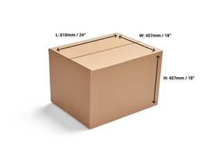 Double Wall Cardboard Boxes - 610 x 457 x 457mm - 15 Boxes