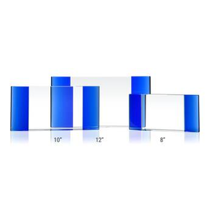 Crystal Elliptic Plaque Blue