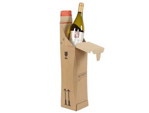 305 x 74 x 74mm - CP 181.101 ColomPac Climate Neutral Wine Bottle Boxes - 10 Boxes