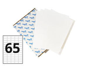 Printer Labels - 65 Per Sheet - Round Corners - 500 Sheets