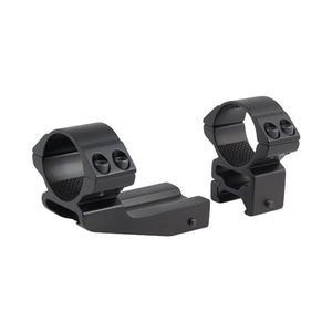 2 Piece 30mm HIGH Weaver Mount - Reach Forward 2 inch - Matte Black