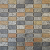Copper & Pewter Brick Mosaic Tiles
