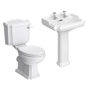 Appleby Traditional 4-Piece Bathroom Suite White Seat