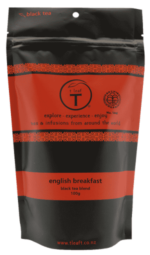 English breakfast organic 100g foil pouch