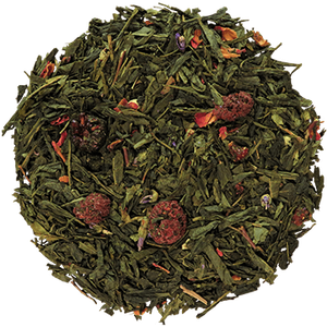 Flavoured green tea sample selection