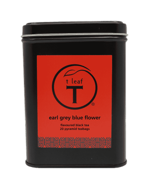 Earl grey blue flower pyramids