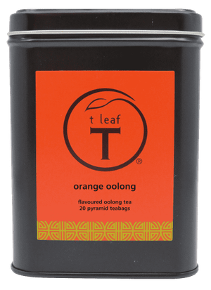 Orange oolong pyramids