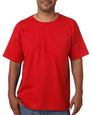 Bayside BA5070 Adult Short-Sleeve T-Shirt with Pocket