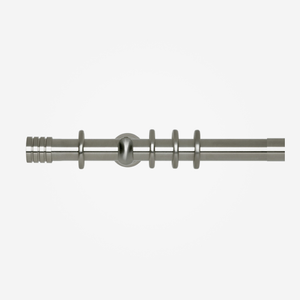 19mm Neo Stainless Steel Effect Stud Curtain Pole
